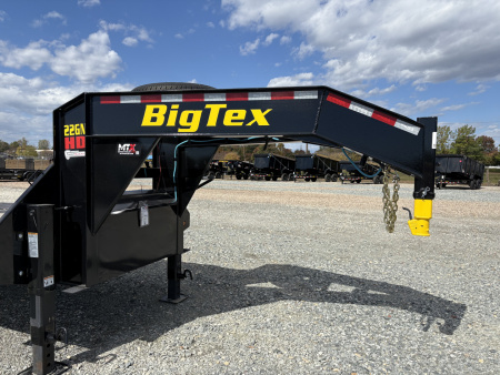 New 2026 Big Tex Trailers 28+5 22GN Gooseneck w/ Mega Ramps Flatbed Trailer