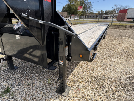 New 2026 Big Tex Trailers 25+5 25GN Gooseneck w/ Mega Ramps 25900 GVWR Flatbed Trailer