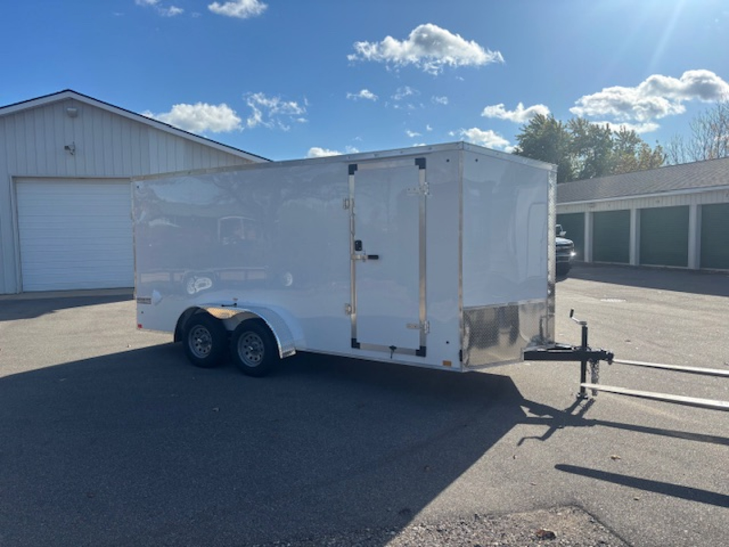New 2026 Discovery Trailers 7.5x16 V-Nose Ramp Door Enclosed Trailer