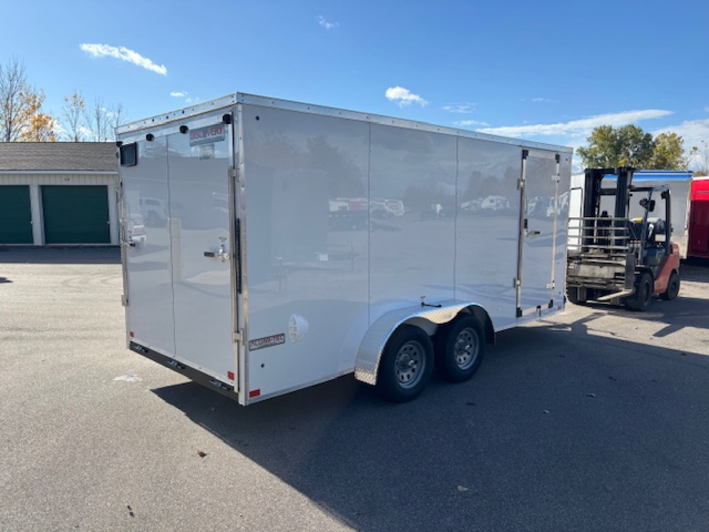 New 2026 Discovery Trailers 7.5x16 V-Nose Ramp Door Enclosed Trailer
