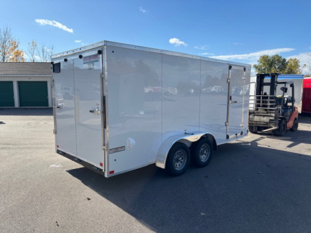 New 2026 Discovery Trailers 7.5x16 V-Nose Ramp Door Enclosed Trailer