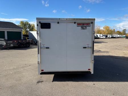 New 2026 Discovery Trailers 7.5x16 V-Nose Ramp Door Enclosed Trailer