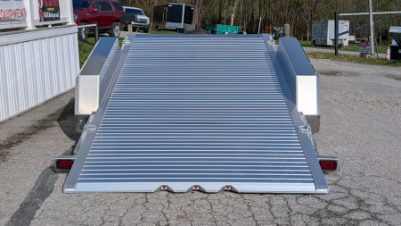 New NEW 2025 EBY 22' (6' + 16') HD Tradesman SPLIT TILT ALUMINUM Equipment Trailer