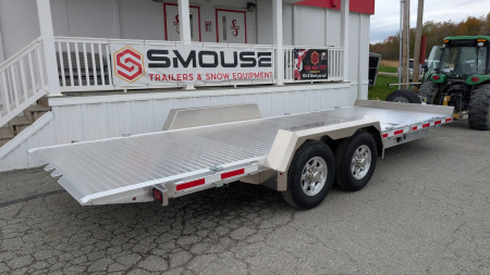 New NEW 2025 EBY 22' (6' + 16') SPLIT TILT ALUMINUM Equipment Trailer