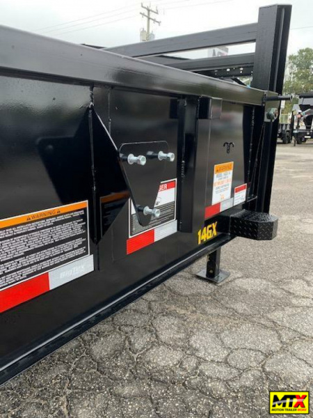 New 2025 Big Tex Trailers 7x14 Gooseneck 14GX w/ Slide-In Ramps Dump Trailer