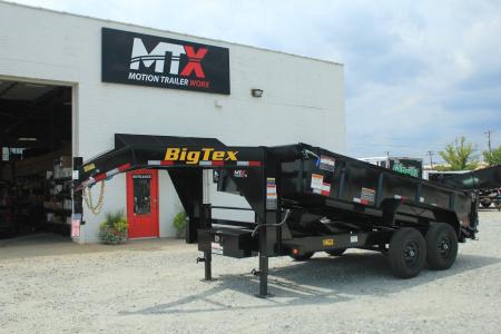 New 2025 Big Tex Trailers 7x14 Gooseneck 14GX w/ Slide-In Ramps Dump Trailer