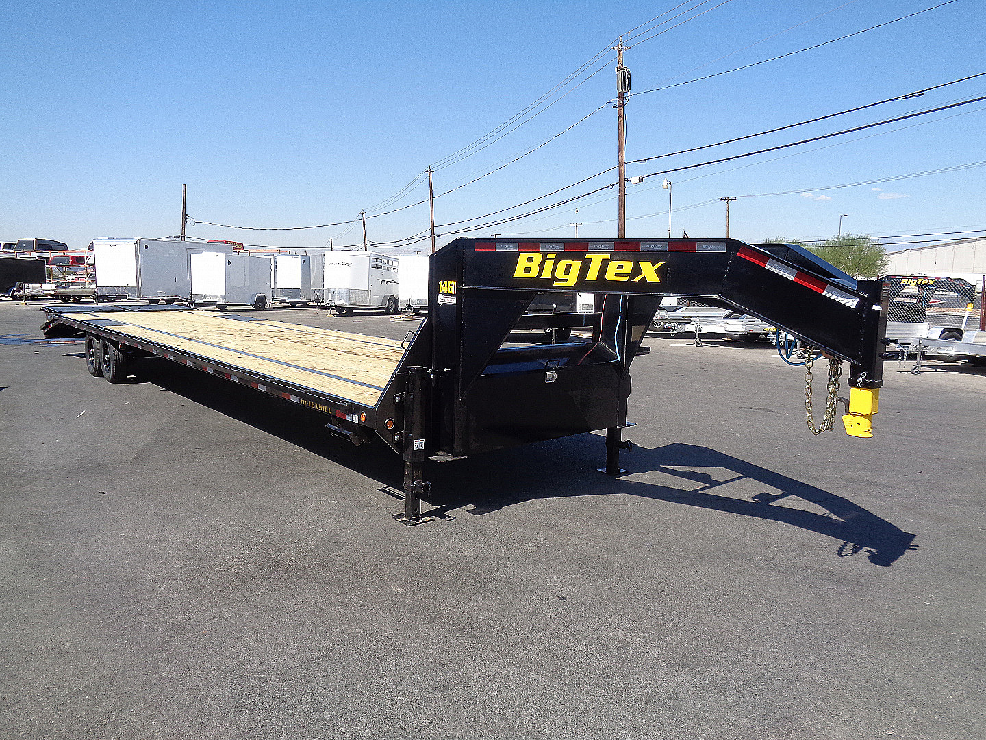 New 2026 Big Tex Trailer * 14GN-40D5A * 40ft Single Wheel Tandem Axle Gooseneck Trailer W/ Mega Ramps