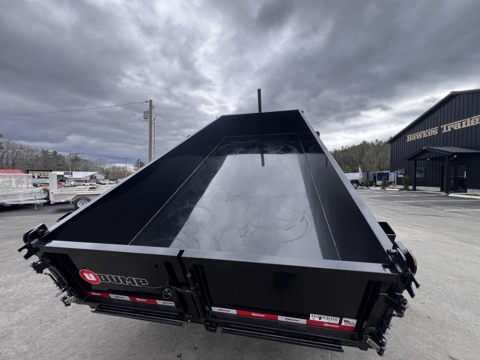 New 2026 U-DUMP 7X16 Dump Trailer / 24" Sides / Telescopic Cylinder/ Tarp & Ramps- 14k GVW