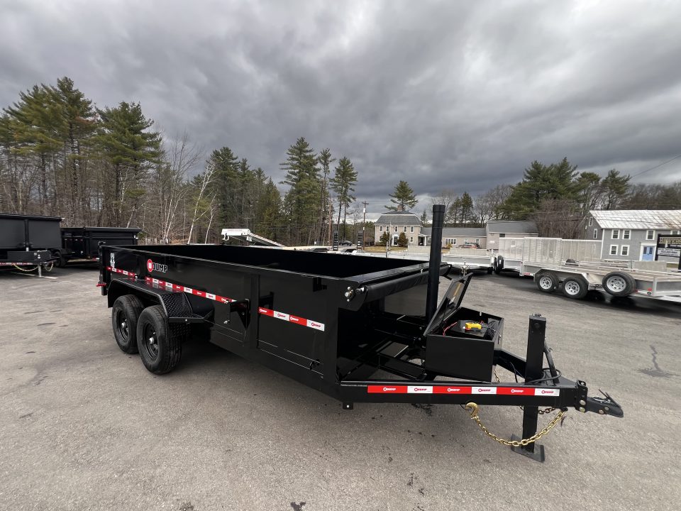 New 2026 U-DUMP 7X16 Dump Trailer / 24" Sides / Telescopic Cylinder/ Tarp & Ramps- 14k GVW