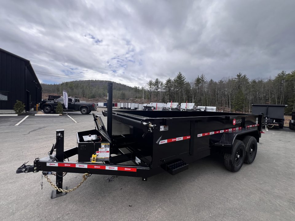 New 2026 U-DUMP 7X16 Dump Trailer / 24" Sides / Telescopic Cylinder/ Tarp & Ramps- 14k GVW