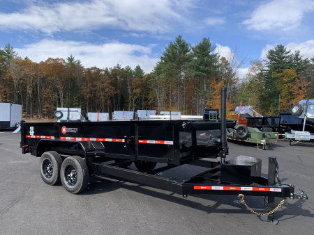 New 2025 U-DUMP 7X16 Dump Trailer / 24  Sides / Telescopic Cylinder/ Tarp & Ramps- 14k GVW