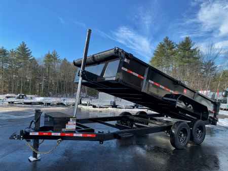 New 2025 U-DUMP 7X16 Dump Trailer / 24  Sides / Telescopic Cylinder/ Tarp & Ramps- 14k GVW