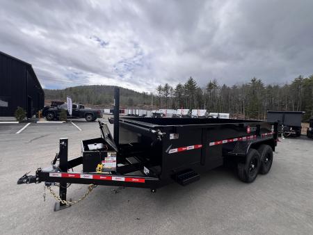 New 2026 U-DUMP 7X16 Dump Trailer / 24" Sides / Telescopic Cylinder/ Tarp & Ramps- 14k GVW