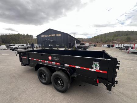 New 2026 U-DUMP 7X16 Dump Trailer / 24" Sides / Telescopic Cylinder/ Tarp & Ramps- 14k GVW