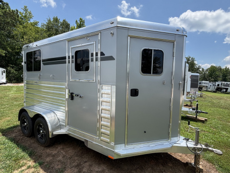 New 2026 4-STAR TRAILERS SILVER 2 Horse Straight Load Bumper Pull Horse Trailer