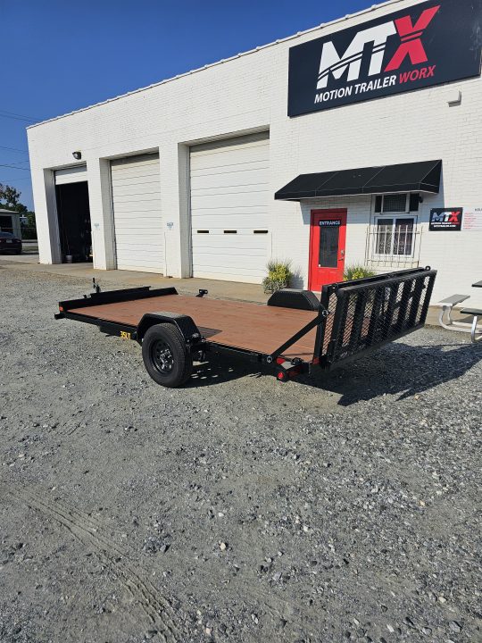 New 2025 Big Tex Trailers 7x14 35UT w/ Bi-Fold Gate Utility Trailer