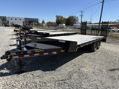 New 2025 Big Tex Trailers 20' 14OA 14K Flat Bed Trailer w/ Fold Up Ramps *Take an additional $200 off*