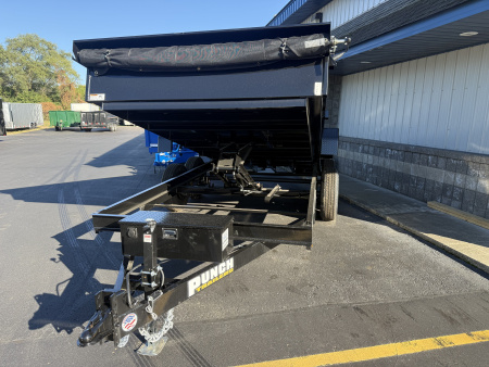 New 2025 Punch 7X14 14k. 2way rear gate scissor Dump Trailer