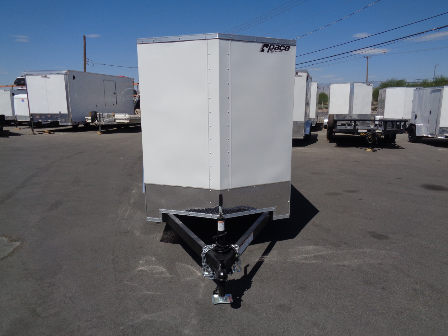 New 2026 Pace American * Out Back DLX * 5x8 V-Nose Single Axel Cargo Trailer