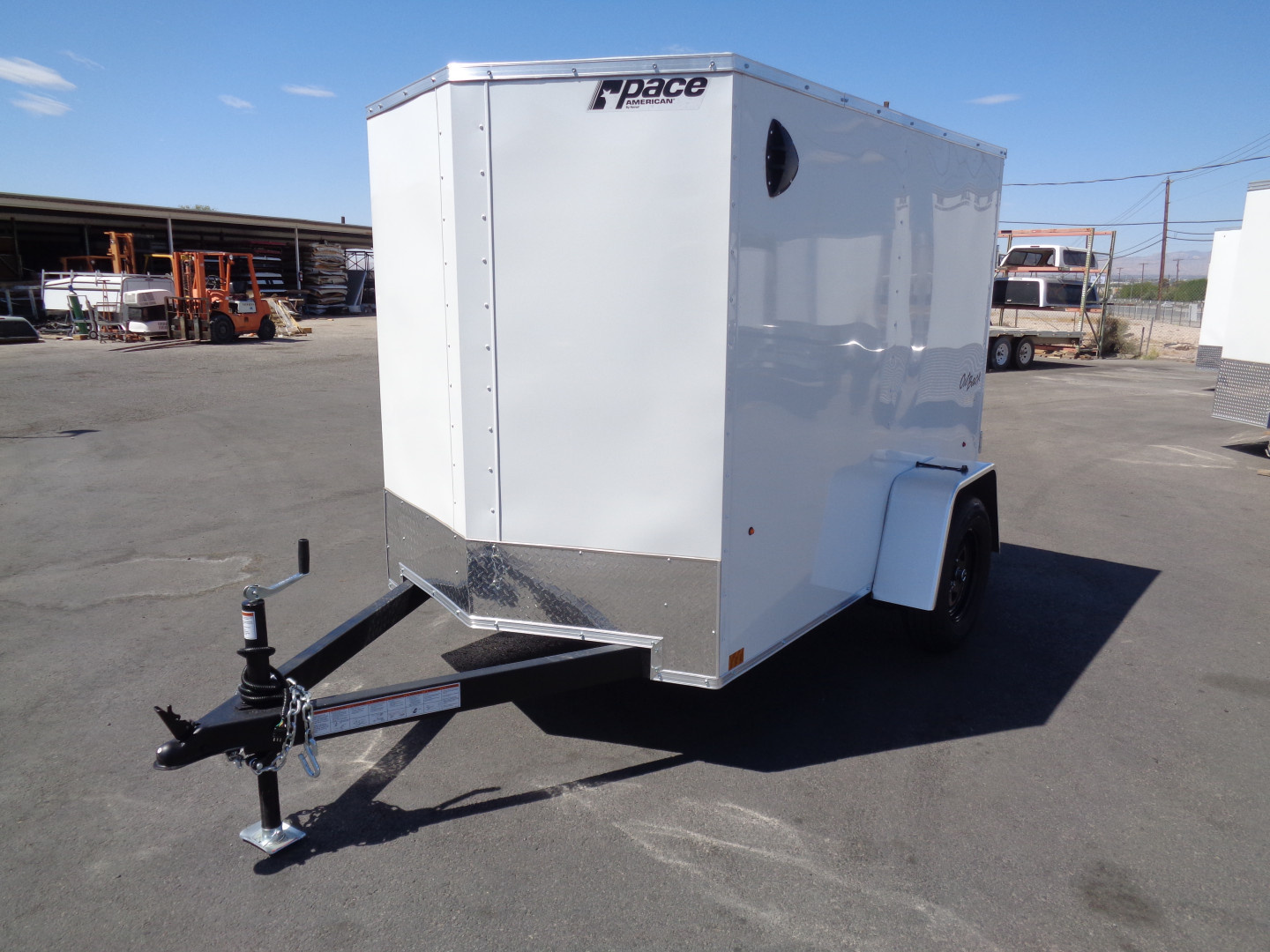 New 2026 Pace American * Out Back DLX * 5x8 V-Nose Single Axel Cargo Trailer