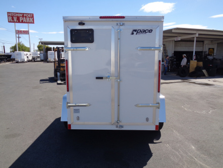 New 2026 Pace American * Out Back DLX * 5x8 V-Nose Single Axel Cargo Trailer