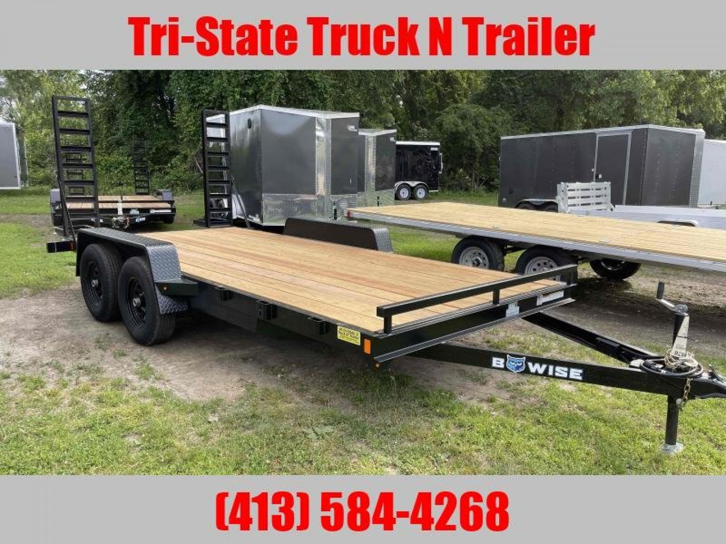 New 2026 Bwise 7x16 10K GVW Equipment Trailer