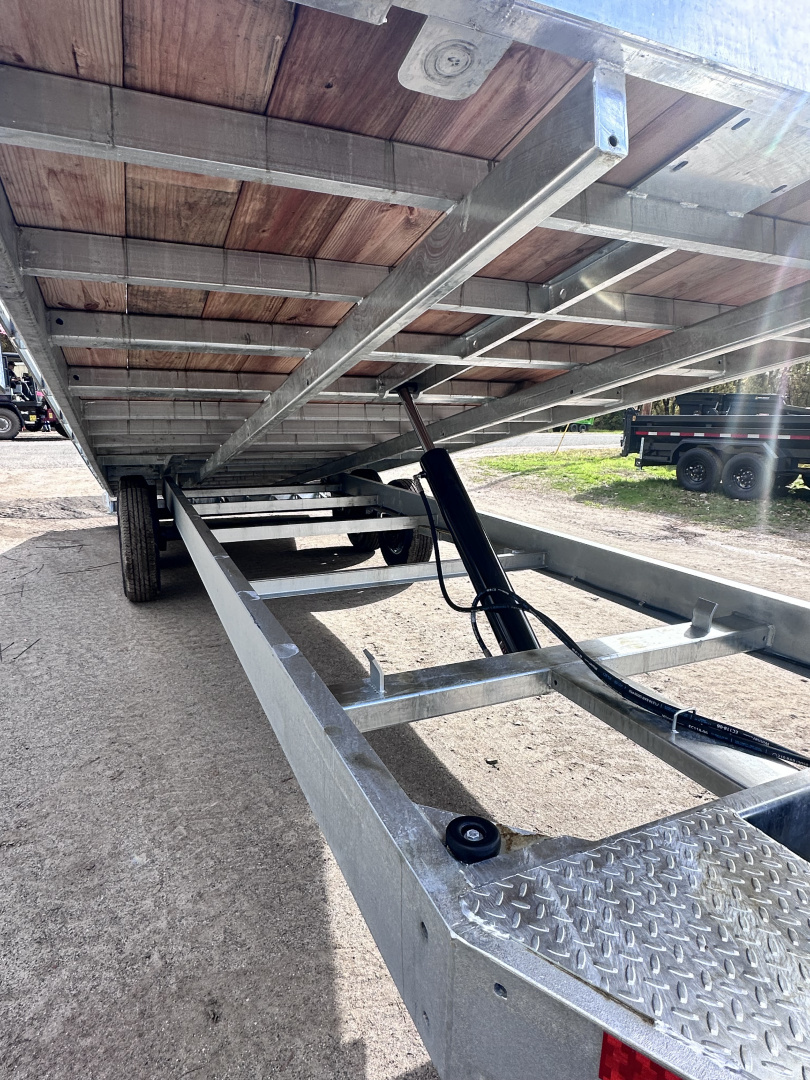 New 2026 BWISE 24' Galvanized Equipment Trailer