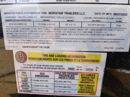 New 2026 Norstar FXG Flatbed Trailer