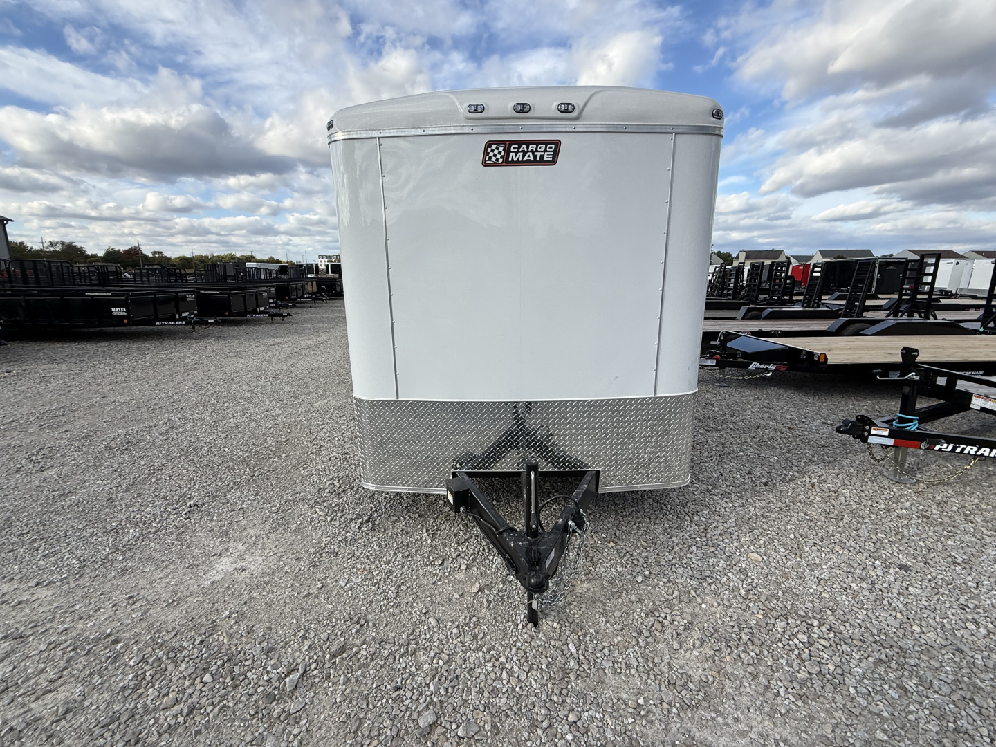 New 2026 CARGO MATE ENCLOSED EHW714TA3-24 7X14 TA RAMP DOOR (GVW:9800) WHITE