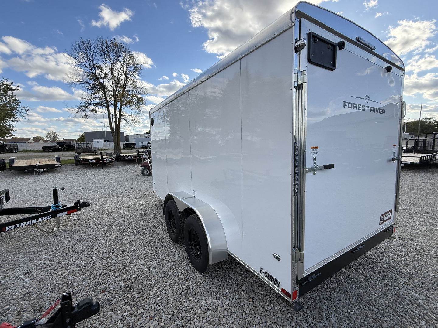 New 2026 CARGO MATE ENCLOSED EHW714TA3-24 7X14 TA RAMP DOOR (GVW:9800) WHITE