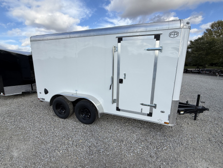 New 2026 CARGO MATE ENCLOSED EHW714TA3-24 7X14 TA RAMP DOOR (GVW:9800) WHITE