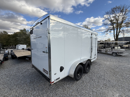 New 2026 CARGO MATE ENCLOSED EHW714TA3-24 7X14 TA RAMP DOOR (GVW:9800) WHITE