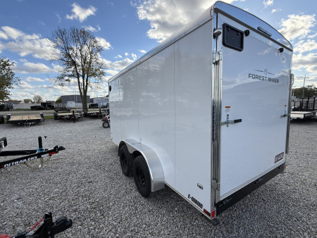 New 2026 CARGO MATE ENCLOSED EHW714TA3-24 7X14 TA RAMP DOOR (GVW:9800) WHITE