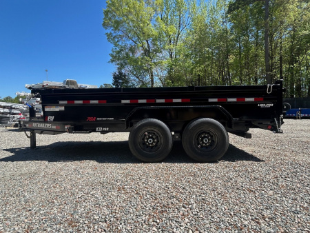 New 2026 PJ Trailers 7X14 DL 14K Dump Trailer w/ Hydraulic Jack
