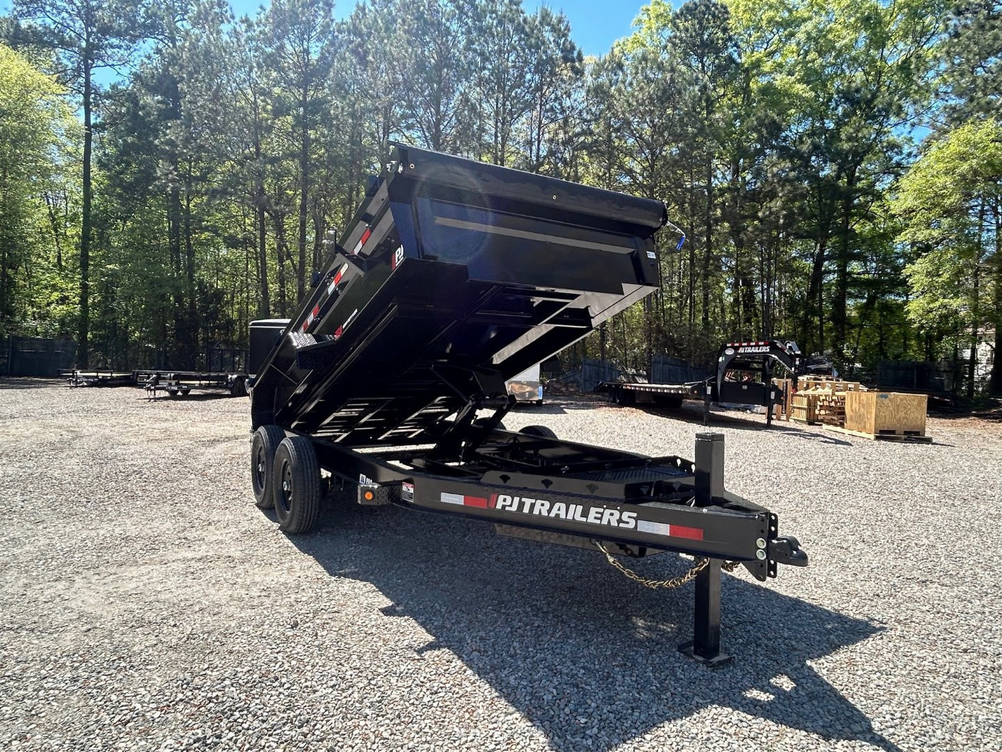 New 2026 PJ Trailers 7X14 DL 14K Dump Trailer w/ Hydraulic Jack