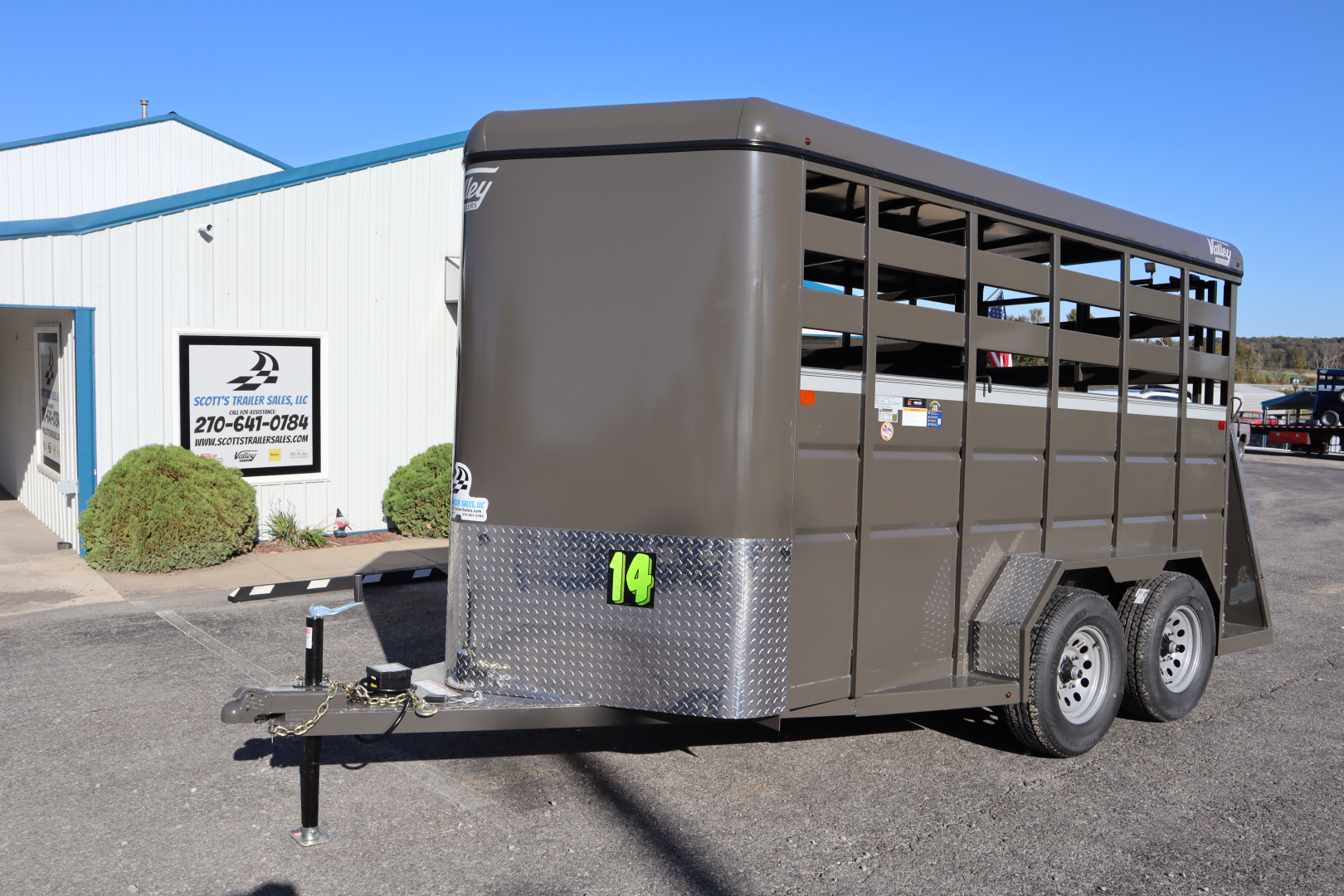 New 2026 Valley Trailers 26014 14' Stock Stock / Stock Combo Trailer