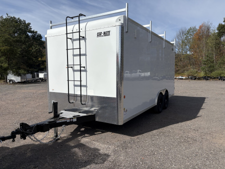 New 2026 Car Mate Trailers 8x18 10K Contractor Trailer with Rear Double Doors