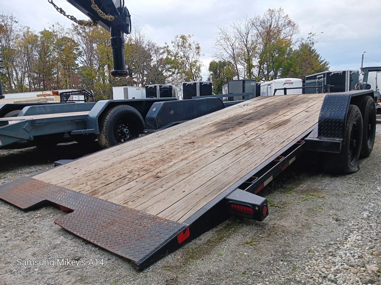 Used 2019 Big Tex Trailers 14TL-20 Tilt Trailer, 7X20 (16' TILT 4' STATIONARY / 2-7,000# ELECTRIC BRAKE AXLES