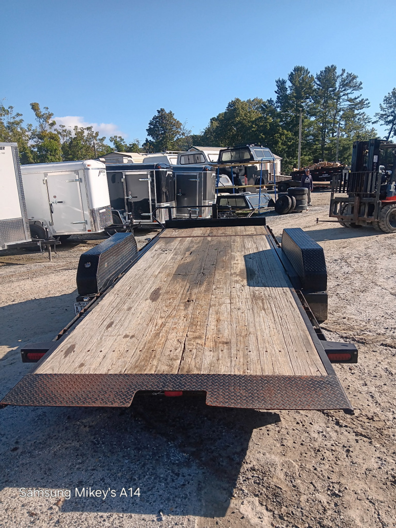 Used 2019 Big Tex Trailers 14TL-20 Tilt Trailer, 7X20 (16' TILT 4' STATIONARY / 2-7,000# ELECTRIC BRAKE AXLES