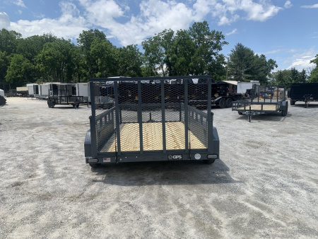 New 2026 GPS Trailers / GTT Series / 76" Wide x 12' Long / 7,000# Capacity / 48" Mesh Gate / 24" Mesh Sides