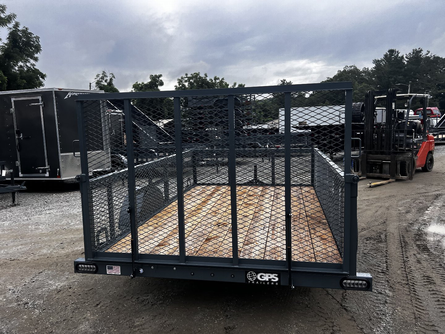 New 2026 GPS Trailers / GT Series / 76" x 12' / 3500# Axle / 48" Mesh Gate / 24" High Mesh Sides