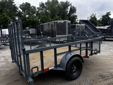 New 2026 GPS Trailers / GT Series / 76" x 12' / 3500# Axle / 48" Mesh Gate / 24" High Mesh Sides