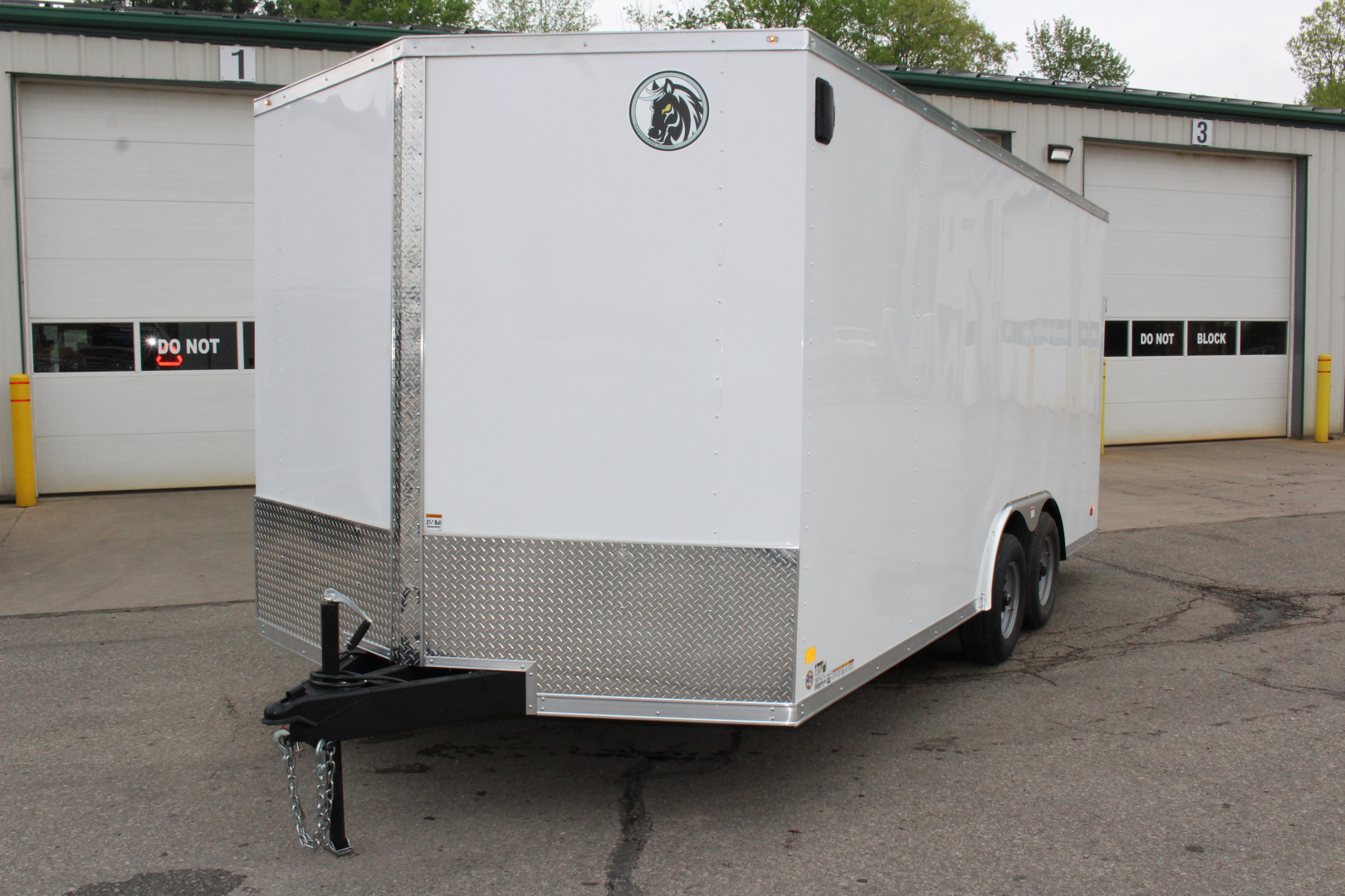 New 2026 Darkhorse Cargo 8.5' x 18' Enclosed Trailer - Ramp Door - 7' Interior Height - 9990# GVW