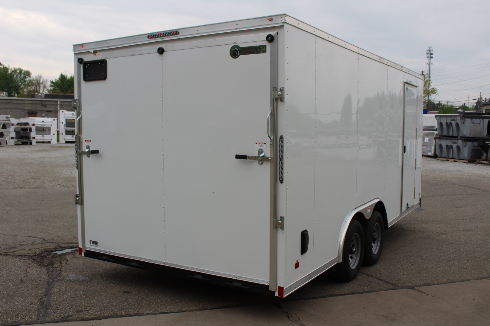 New 2026 Darkhorse Cargo 8.5' x 18' Enclosed Trailer - Ramp Door - 7' Interior Height - 9990# GVW
