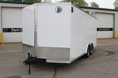 New 2026 Darkhorse Cargo 8.5' x 18' Enclosed Trailer - Ramp Door - 7' Interior Height - 9990# GVW