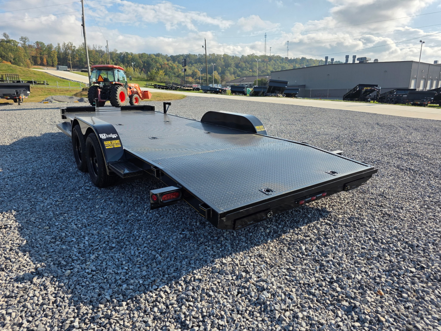 New 2026 P & T Trailers 7K 82X20 CARHAULER STEEL 5'' C CHANNEL SU Equipment Trailer