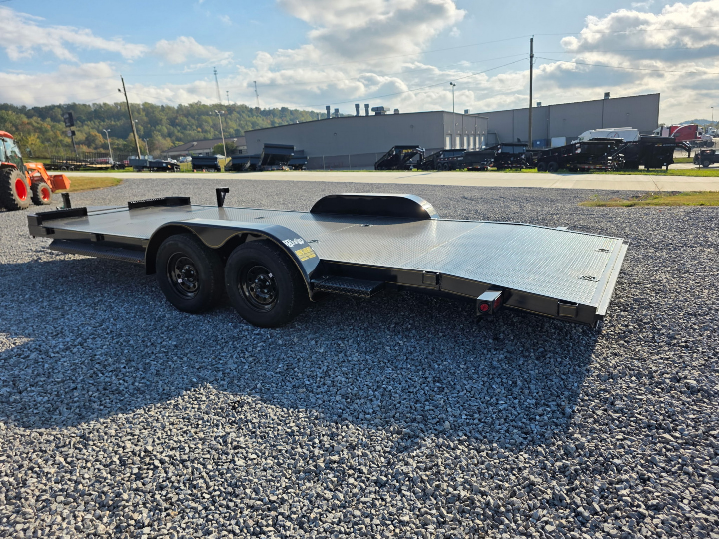 New 2026 P & T Trailers 7K 82X20 CARHAULER STEEL 5'' C CHANNEL SU Equipment Trailer