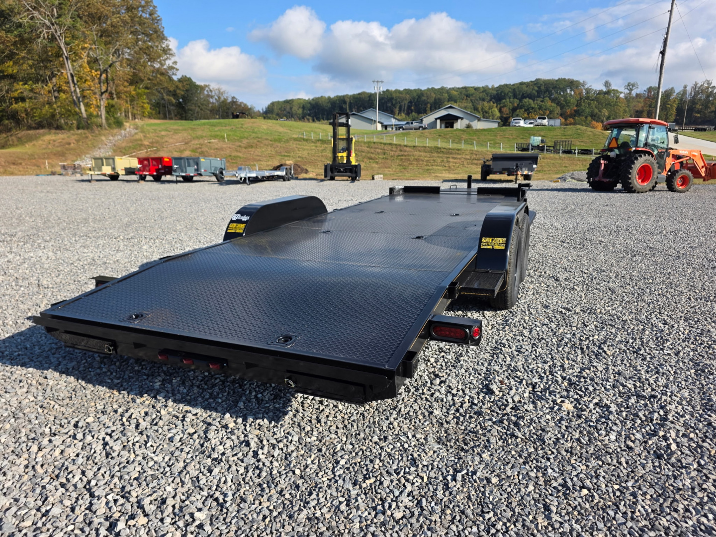 New 2026 P & T Trailers 7K 82X20 CARHAULER STEEL 5'' C CHANNEL SU Equipment Trailer