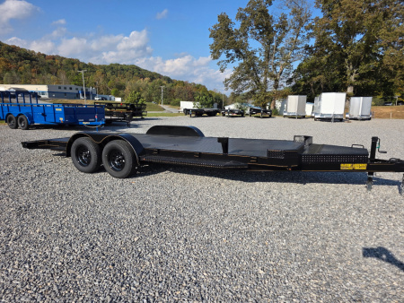 New 2026 P & T Trailers 7K 82X20 CARHAULER STEEL 5'' C CHANNEL SU Equipment Trailer