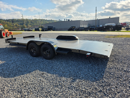 New 2026 P & T Trailers 7K 82X20 CARHAULER STEEL 5'' C CHANNEL SU Equipment Trailer